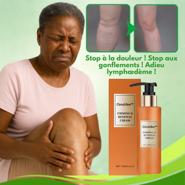 CircuLibre™ | Crème anti-gonflement | Réduisez le lymphœdème jusqu’à 95 % en seulement 5 jours !